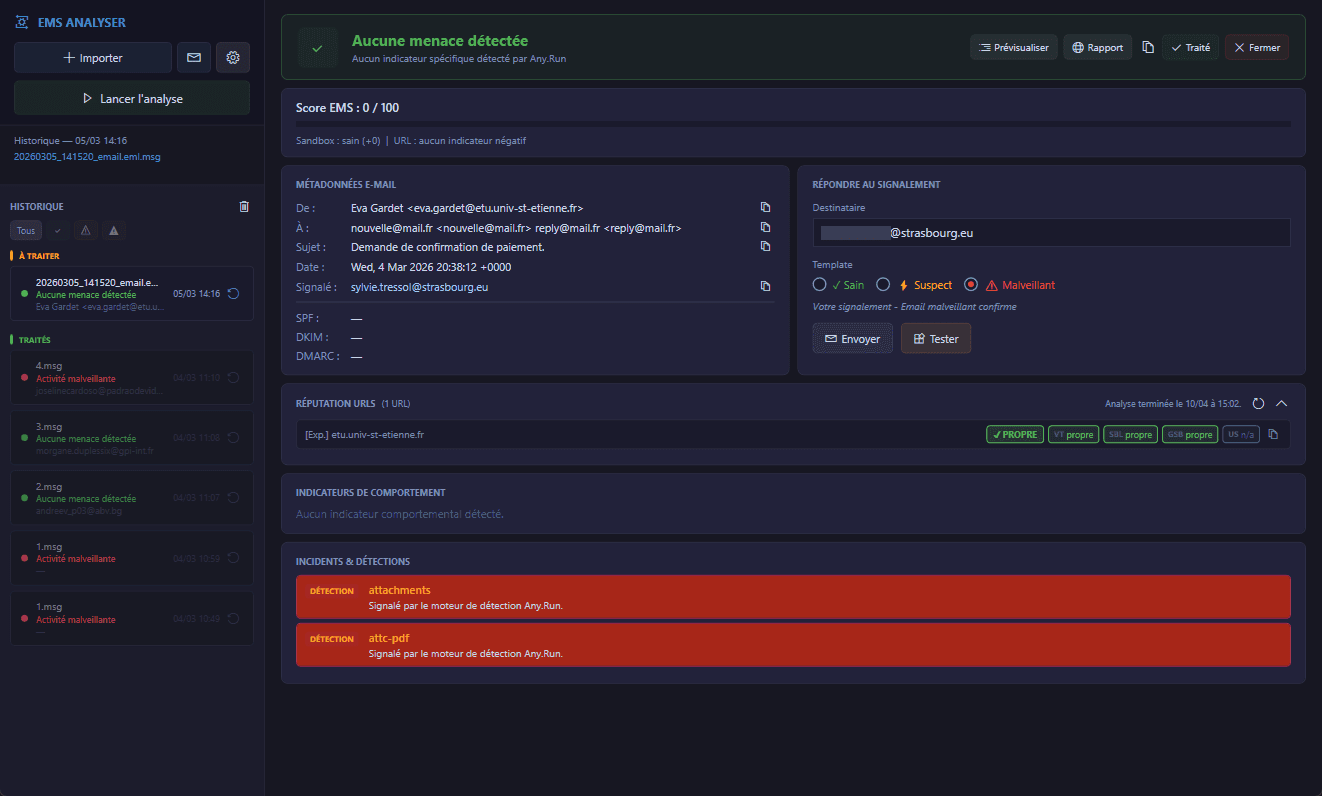 EMS Analyser — capture 1